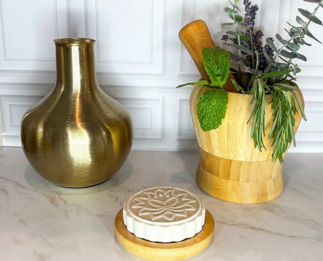 Lotus Garden Collection Botanical Shower Steamers 4-Piece Ritual Set