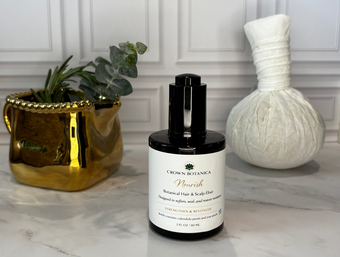 Crown Botanica Nourish Hair Elixir Botanical Infusion